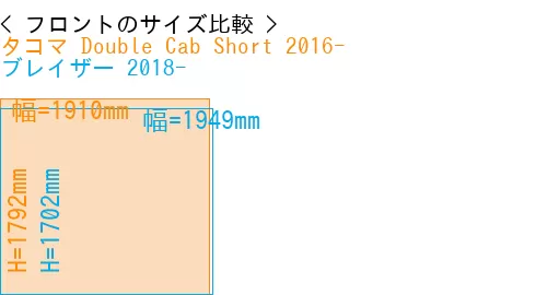 #タコマ Double Cab Short 2016- + ブレイザー 2018-
